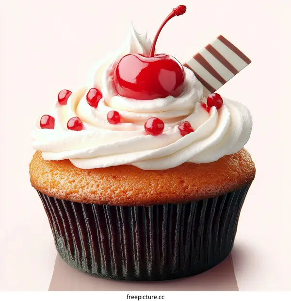 Closeup Delicious Decorated Cupcake