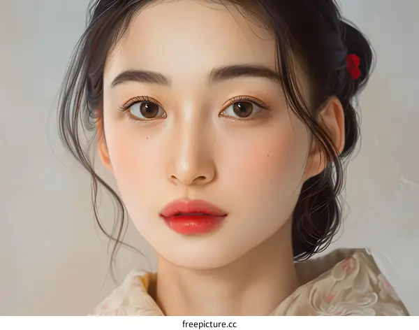 Portrait of a Beautiful Asian Woman