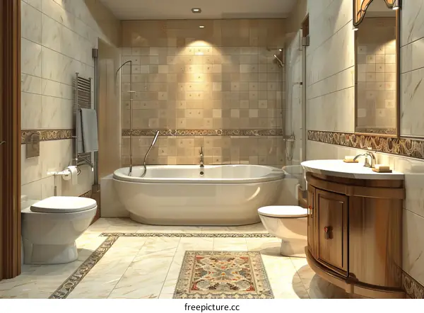 Luxury Modern Elegant Bathroom Interior Design