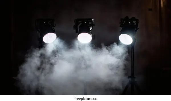 Studio Lighting Setup with Smoky Effect