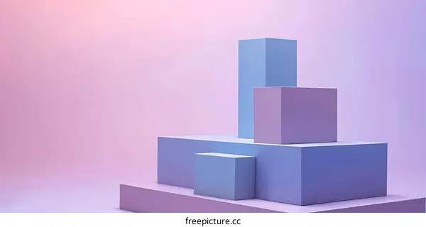 Purple and Blue Minimalist Product Display Background