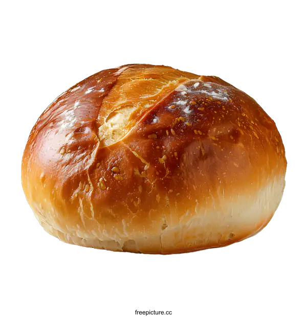 [Transparent Background PNG]A fresh loaf of bread sits on a white table.