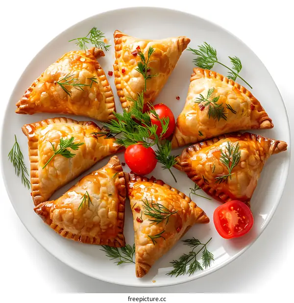 Plate of Delicious Savory Pastries