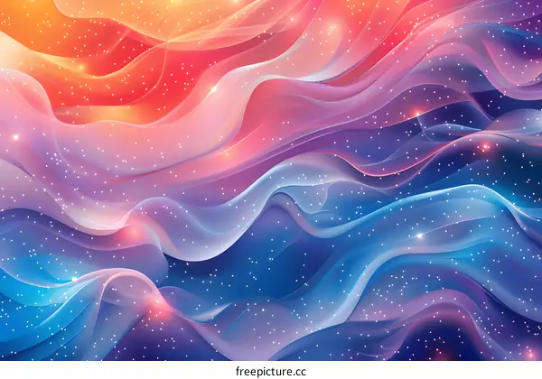 Colorful abstract background with a smooth and wavy pattern