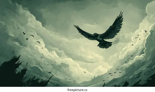 Dark Sky Flight of Birds