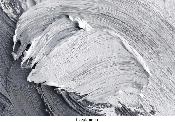 Abstract Grey and White Brushstrokes