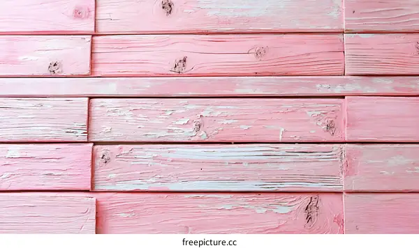 Pink Wooden Plank Background Texture