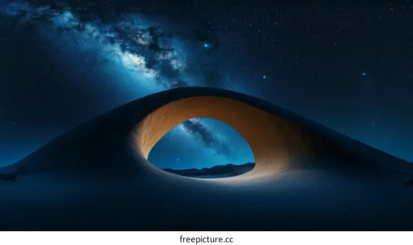 Starry Night Desert Archway