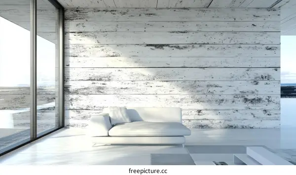 Modern Minimalist Living Room Illustration