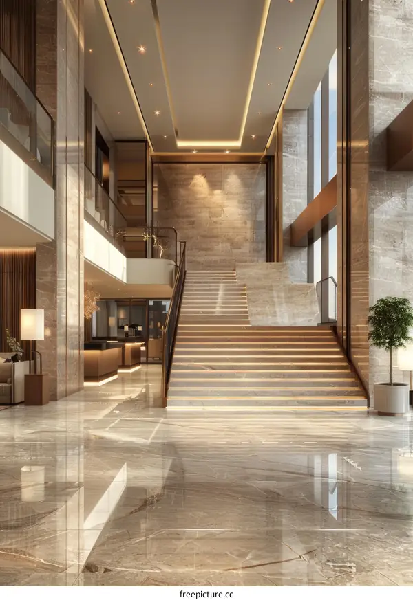 Modern Luxury Hotel Lobby Interior Design