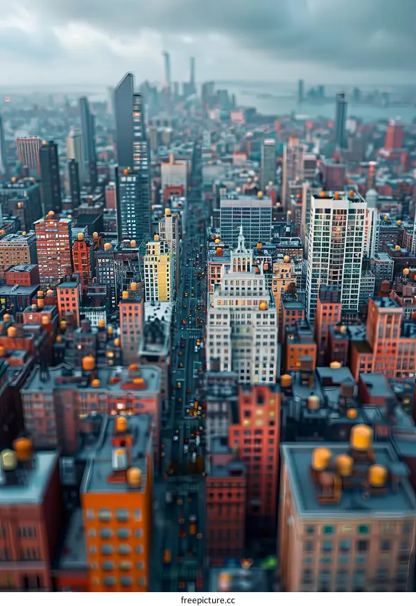 Cityscape Illustration of New York