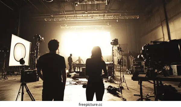 Film Studio Setup for a Production