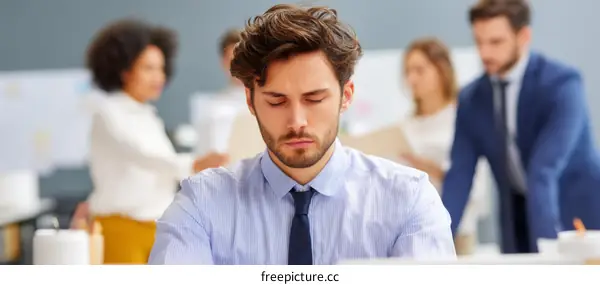 Business Meeting in Modern Office Setting