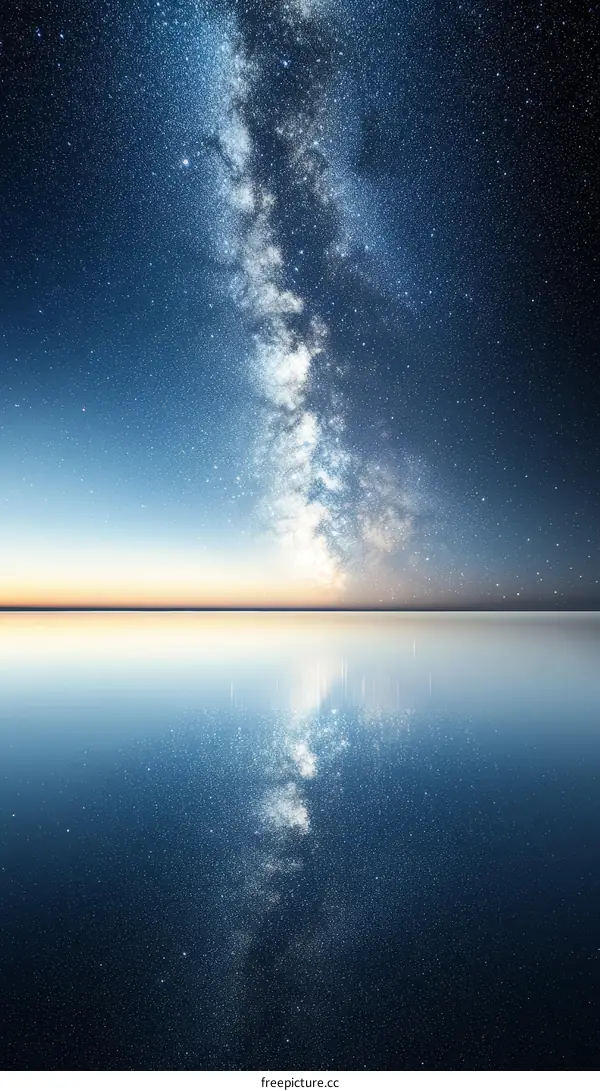 Celestial Reflection on a Calm Sea