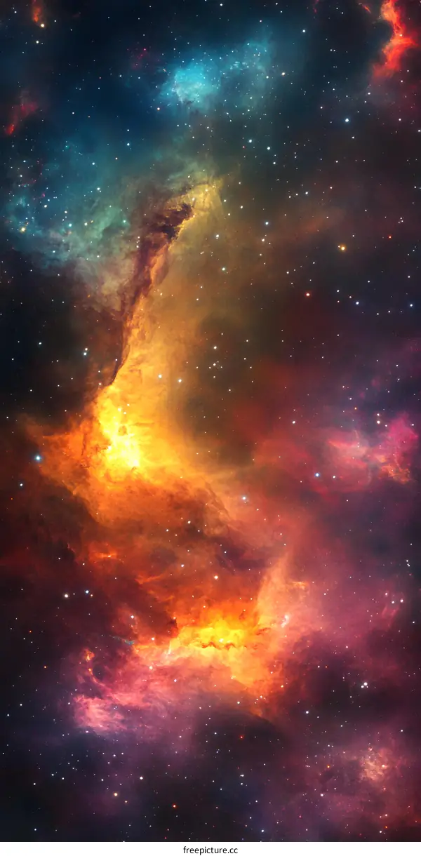 Colorful Nebula Space Galaxy Stars