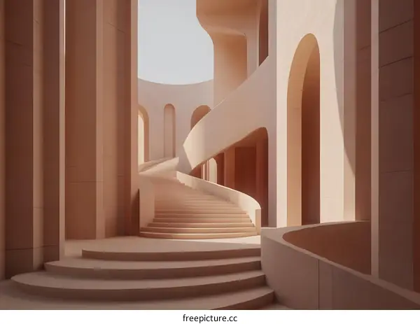 Modern Minimalist Staircase Architecture Design Interior