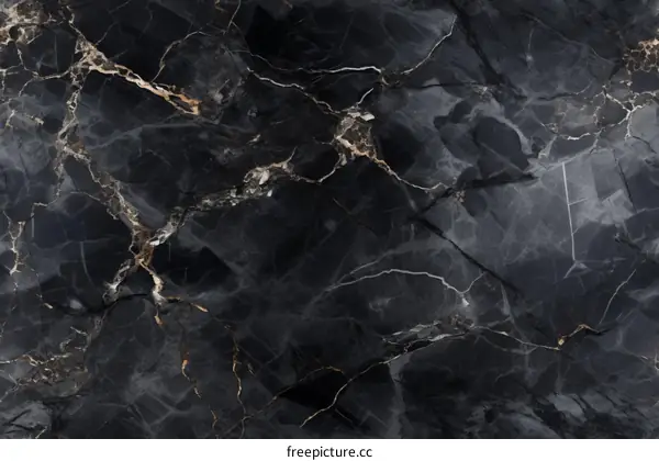 Black and gold marble texture background