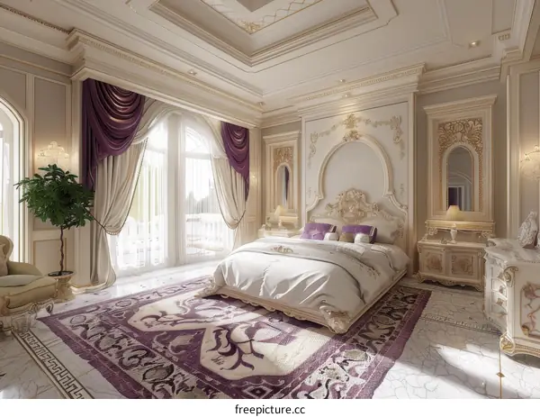 Luxury Bedroom Interior Design Illustration