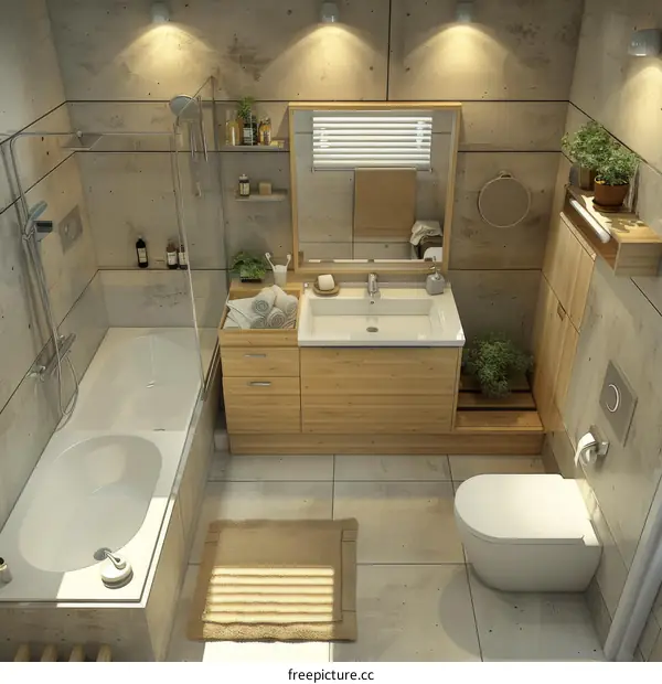 Modern Minimalist Bathroom Interior Design