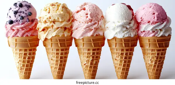 Delicious Ice Cream Cones