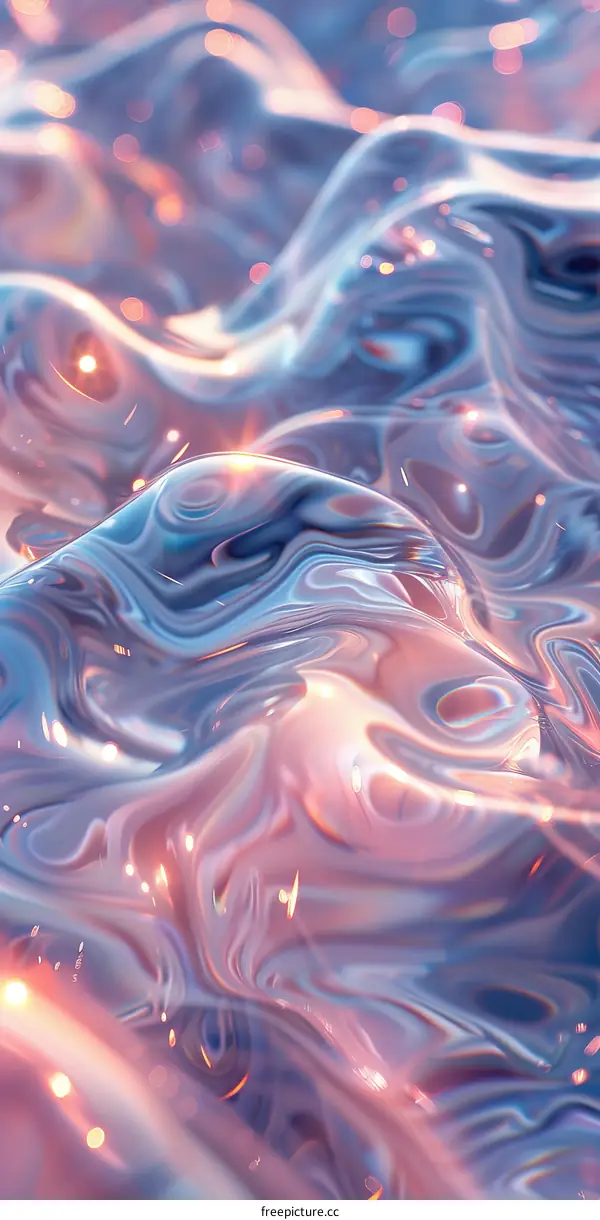 Abstract Liquid Flowing Colors
