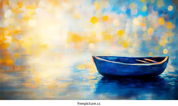 Artistic Boating Scene at Sunrise