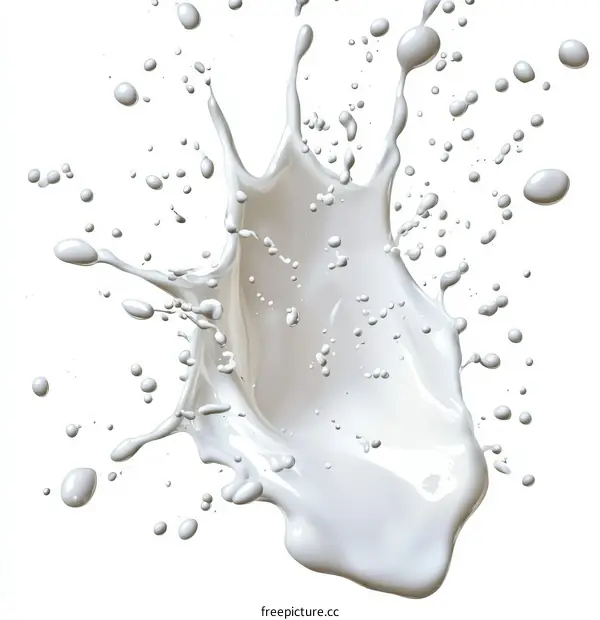 Milk Splash Abstract Art