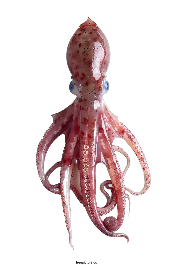 [Transparent Background PNG]Fresh Octopus on White Background