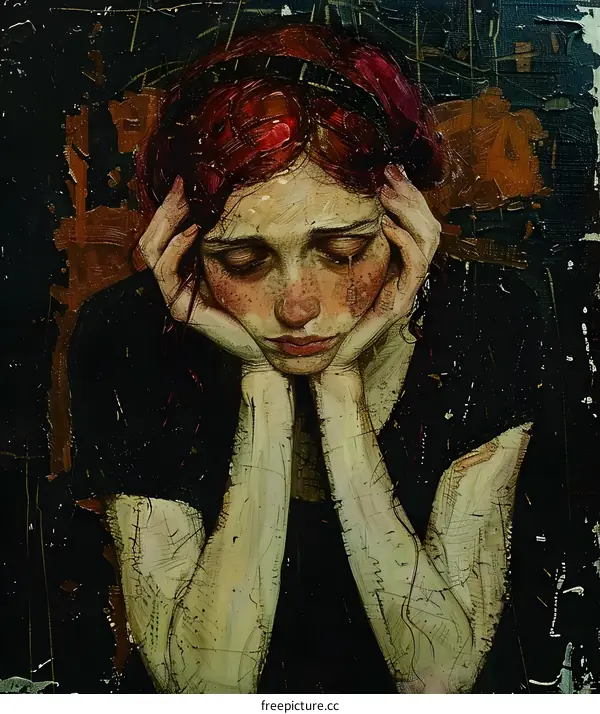 Portrait of a Woman with Red Hair