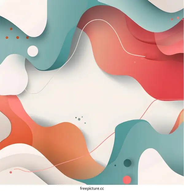 Abstract Colorful Liquid Background Illustration