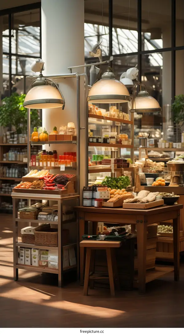An Abundance of Fresh and Delicious Food in a Modern Grocery Store