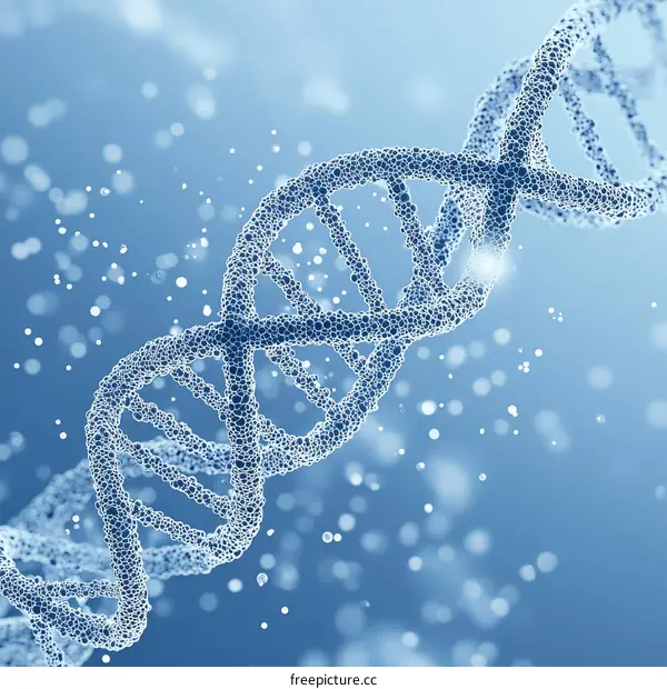 DNA Double Helix Scientific Illustration
