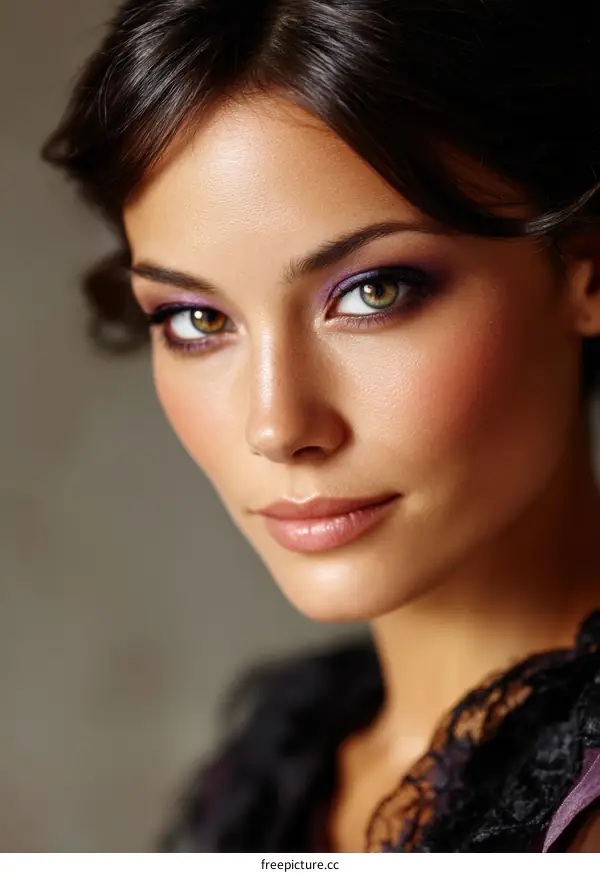 Close-up Fashion Portrait of a Woman