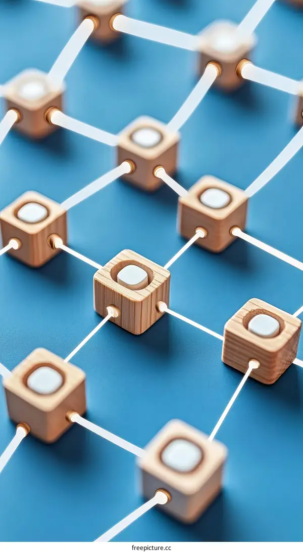 Interconnected Wooden Cubes Network Design