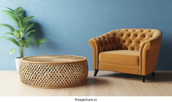 Modern Living Room Sofa and Coffee Table Decor