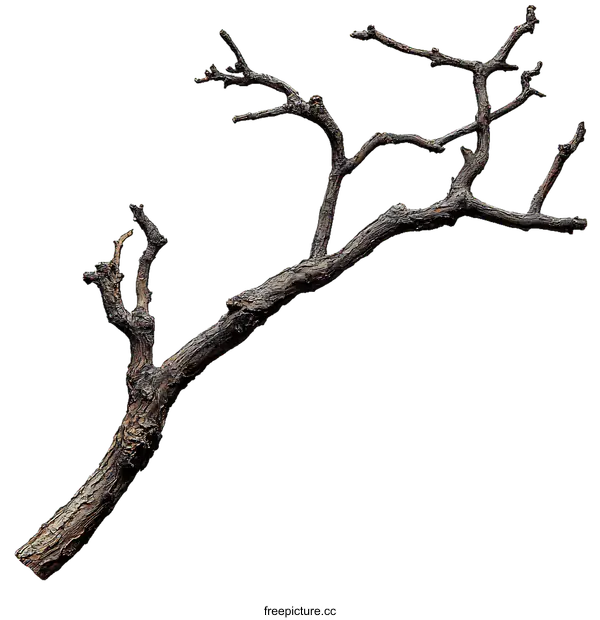 [Transparent Background PNG]Dried Branch Natural Artistic Piece