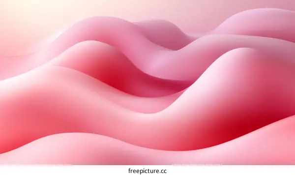 Abstract Pink Gradient Wave Background Design