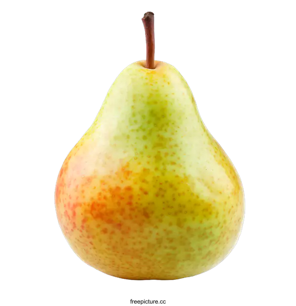 [Transparent Background PNG]Fresh Ripe Pear Isolated on White Background