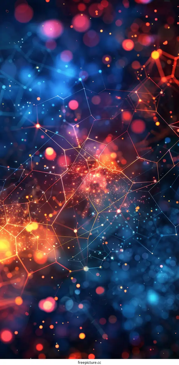 Glowing Network Visualization