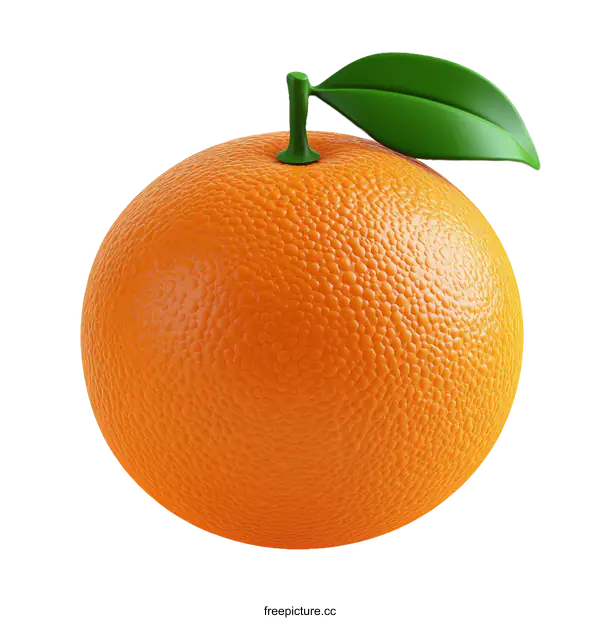 [Transparent Background PNG]Fresh and Vibrant Orange Fruit Illustration