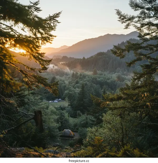 Camping in the great outdoors