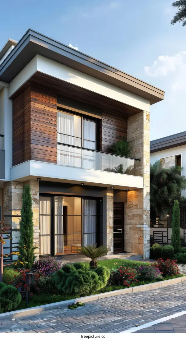 Modern European Style Townhouse Exterior Design