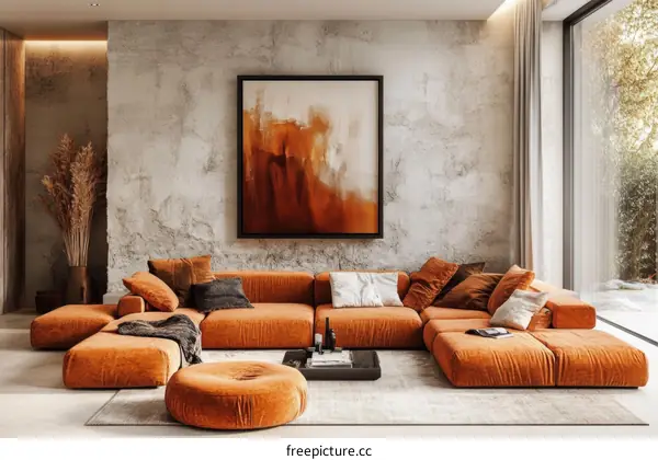 Modern Rustic Living Room Interior Design