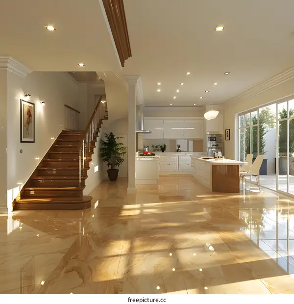 Stairway to the Kitchen