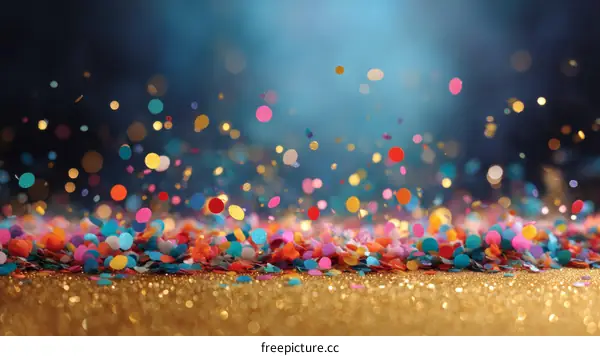 Colorful Confetti Celebration Background