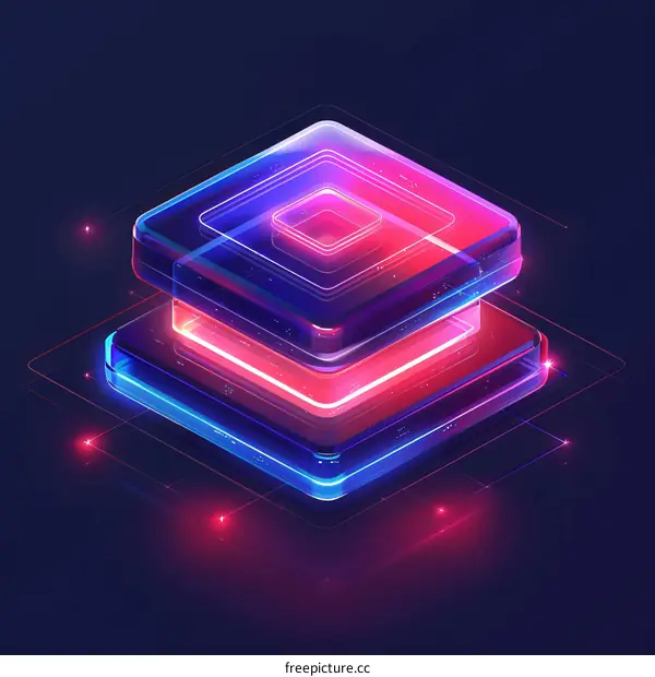 Abstract Geometric Square Illustration