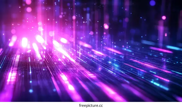 Abstract Digital Network Flow Illustration