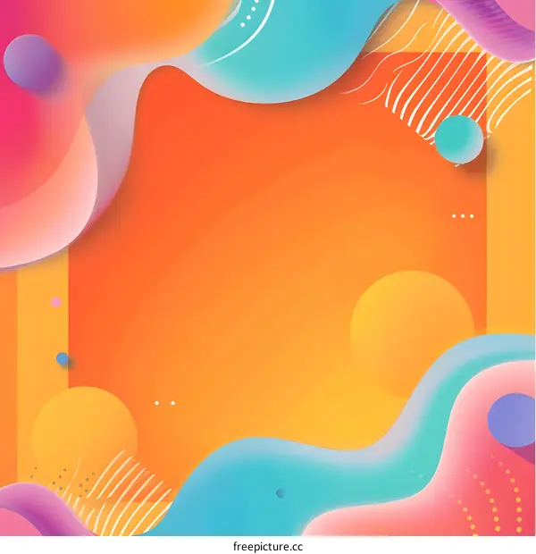 Abstract Orange and Blue Gradient Background Design