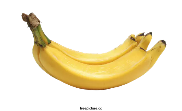 [Transparent Background PNG]Bunch of Ripe Bananas on White Background