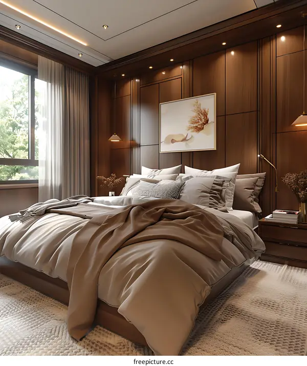Modern and comfortable bedroom